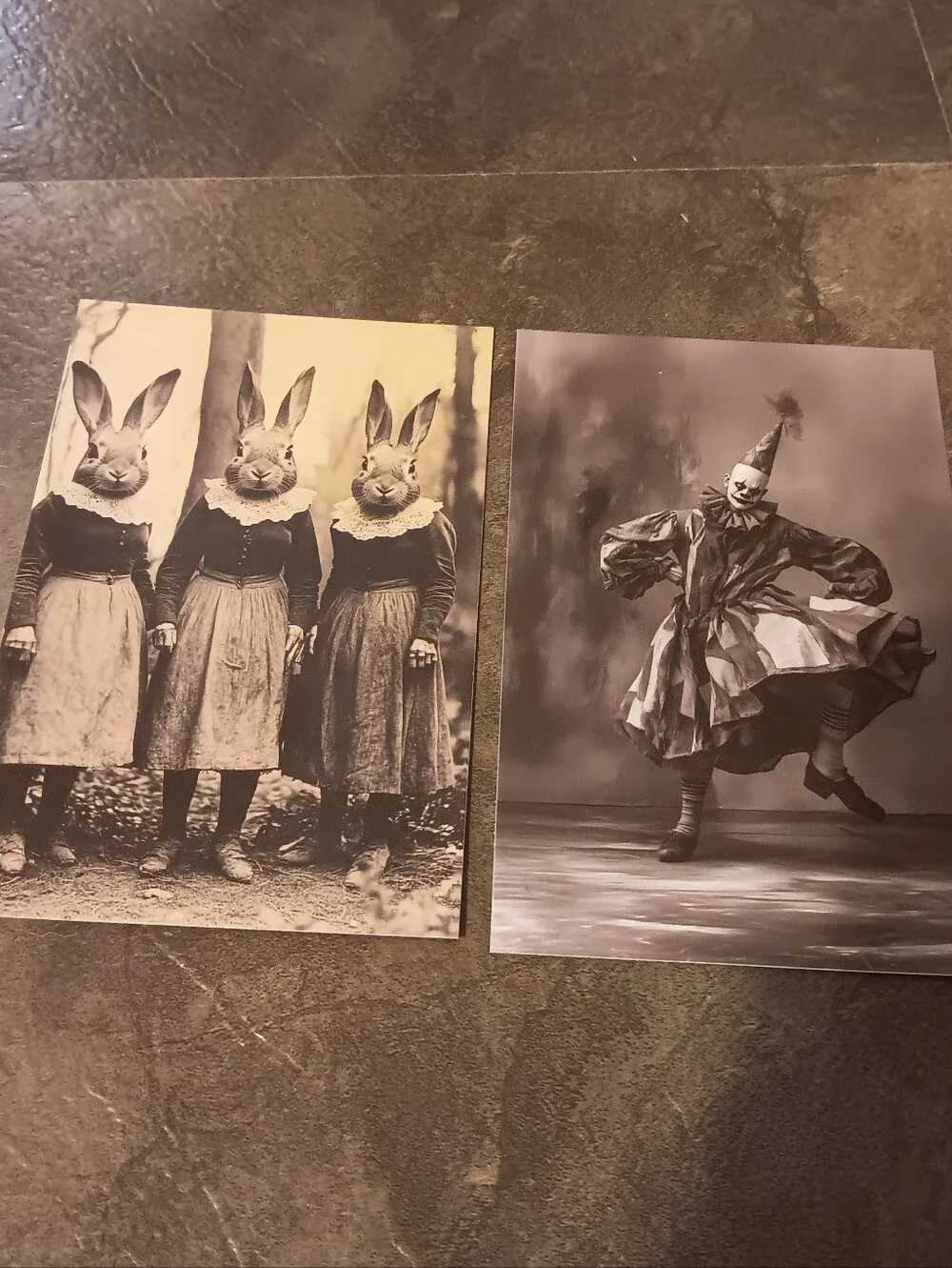 Dark Gothic Postcard Set Of 5, Academia Art Print Correspondence Notes 4x6
